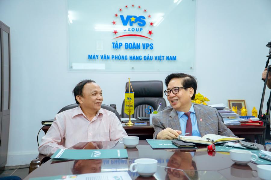 PGS.TS Nguyễn Trọng Điều thăm và làm việc tại Hiệp hội máy văn phòng Việt Nam, Tập đoàn VPS GROUP