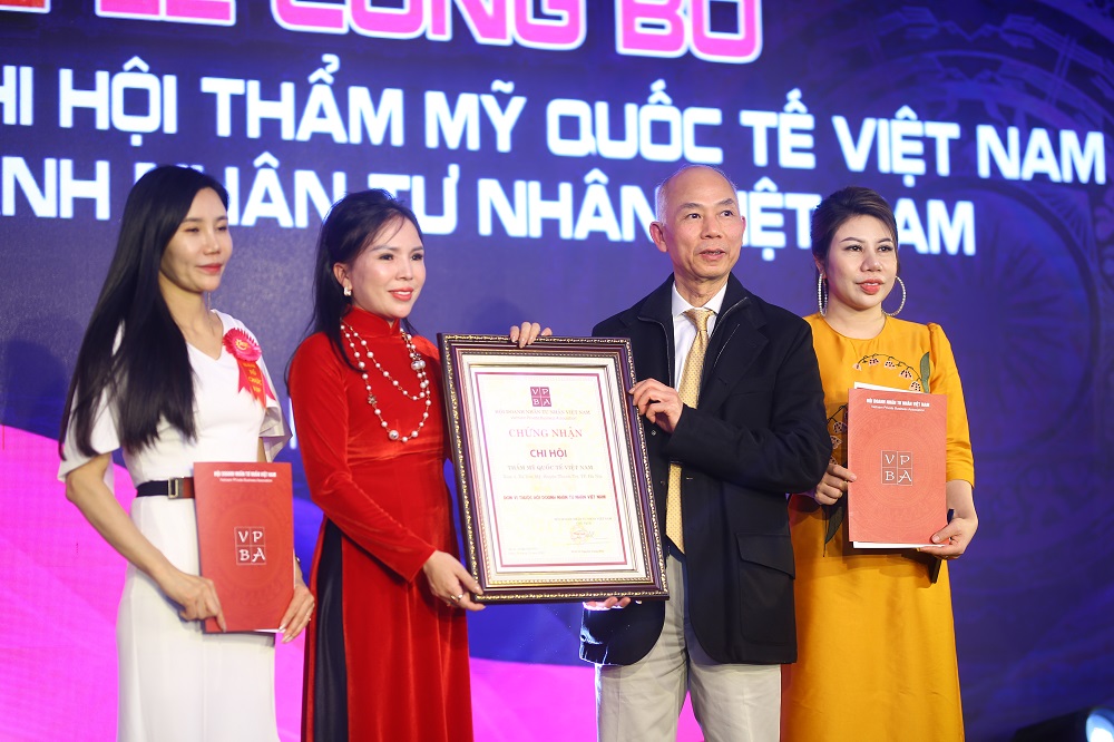 Hội Doanh nhân tư nhân Việt Nam công bố thành lập Chi hội Thẩm Mỹ quốc tế Việt Nam