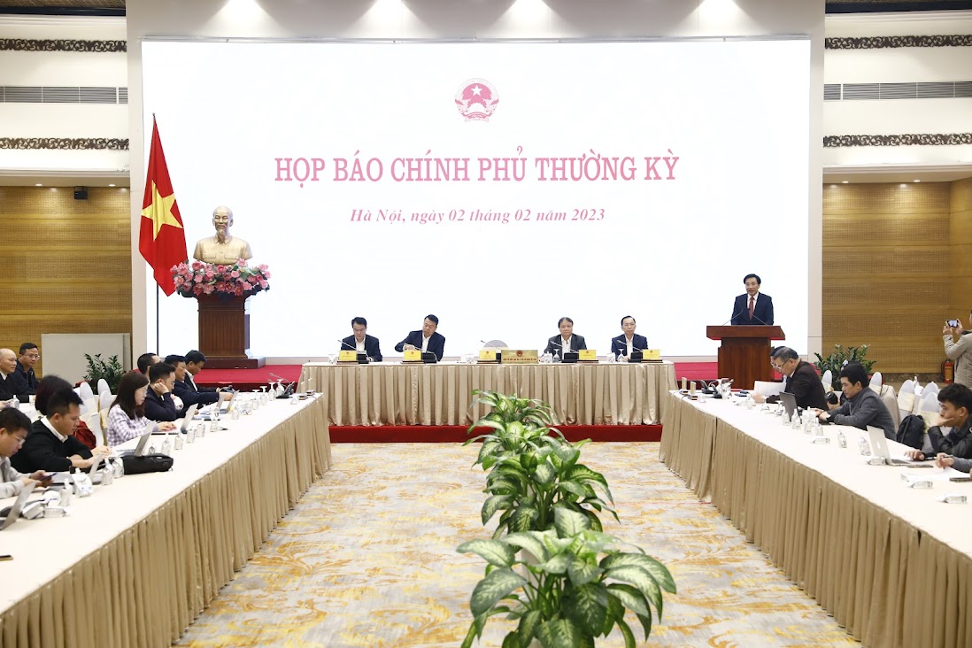 Họp báo Chính phủ thường kỳ tháng 1/2023