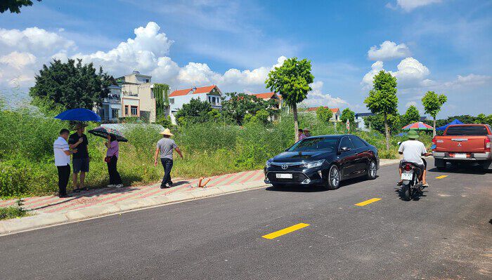 Người trong nghề đến xem phiên chợ đất Thanh Oai: ‘Giá quá ảo, không sang tay sớm chỉ có ngâm cả năm hoặc bỏ cọc’