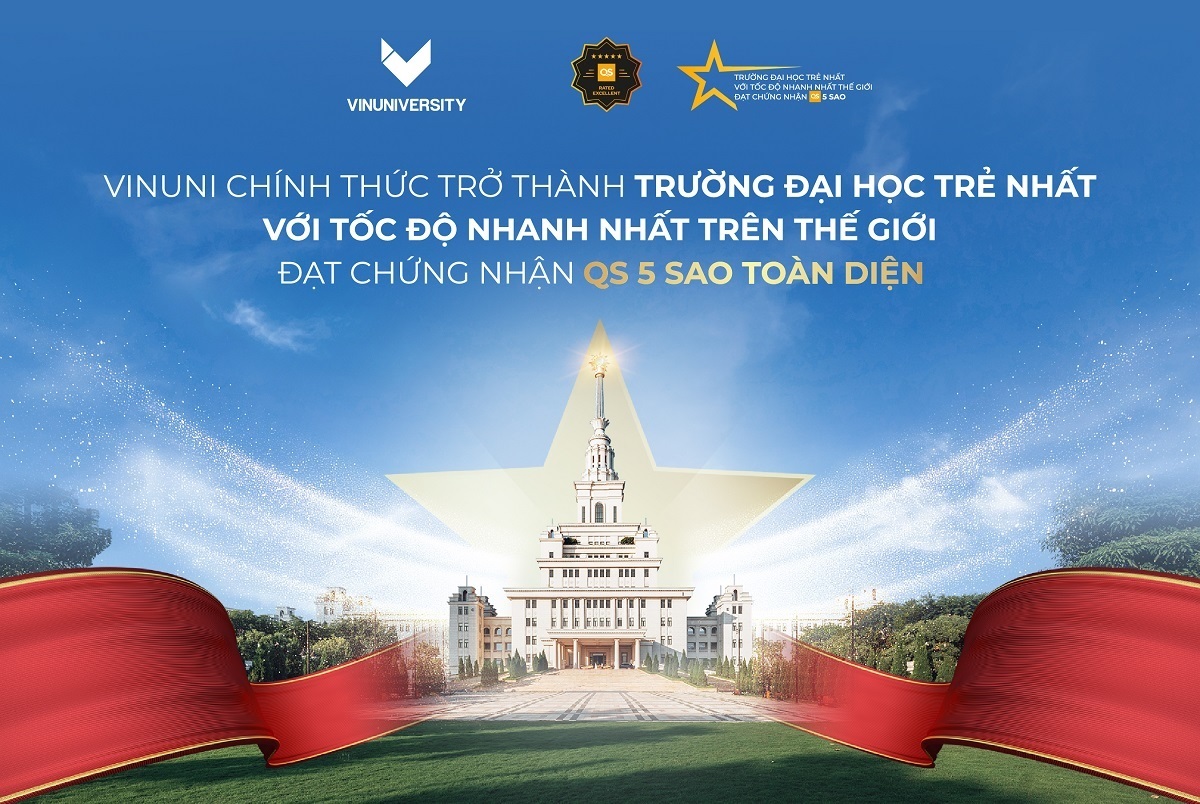 VINUNI TRỞ THÀNH ĐẠI HỌC TRẺ NHẤT THẾ GIỚI ĐẠT CHỨNG NHẬN QS 5 SAO