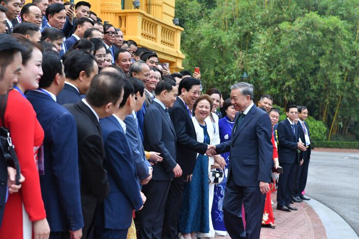 Đoàn đại biểu Hội Doanh nhân Tư nhân Việt Nam diện kiến Tổng Bí thư, Chủ tịch nước Tô Lâm