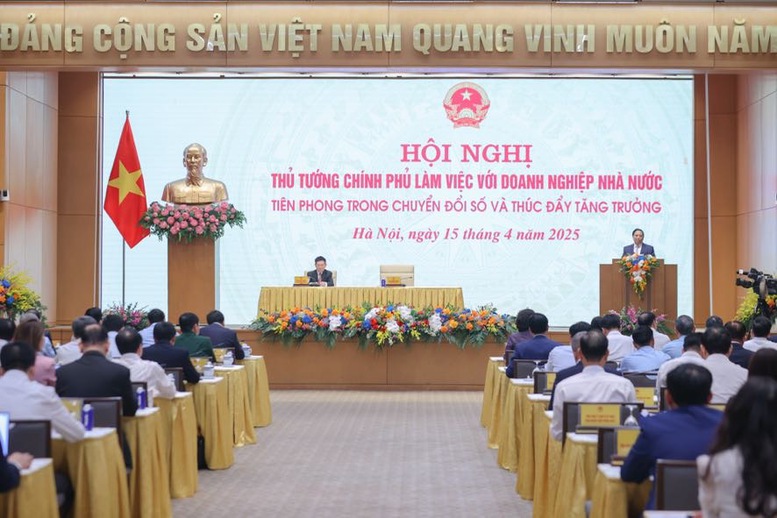 TỔNG THUẬT: Thủ tướng làm việc với doanh nghiệp Nhà nước về chuyển đổi số, thúc đẩy tăng trưởng
