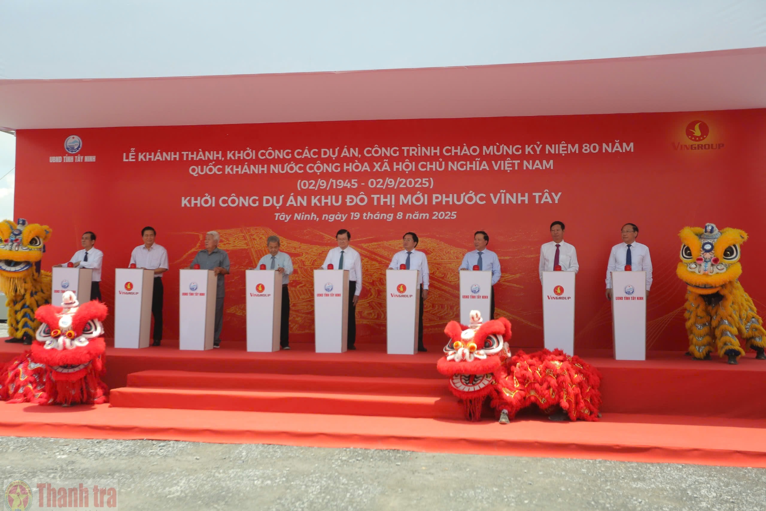 Tây Ninh: Khởi công 3 công trình trọng điểm chào mừng kỷ niệm 80 năm Quốc khánh 2/9