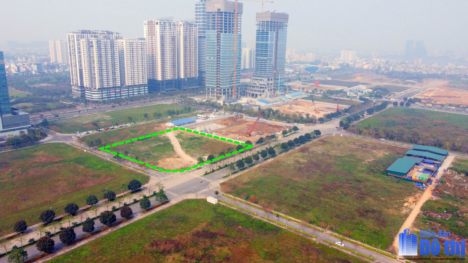 Khu đất sắp xây tháp công nghệ của CMC ở khu đô thị2 Tây Hồ Tây